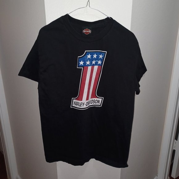 Sold - Treasure Coast Harley-Davidson #1 Racing Tee Men's Size Medium - Picture 2 of 4
